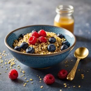 Blueberry and Quinoa Breakfast Bowl