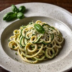 Cashew Cream Alfredo with Zoodles