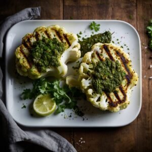 Cauliflower Steaks with Chimichurri