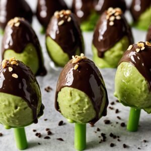 Chocolate Avocado Pudding Pops