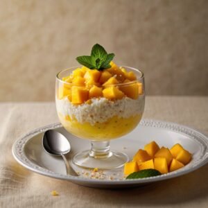 Coconut Mango Tapioca Pudding