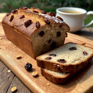 Gluten-free cinnamon raisin bread with honey