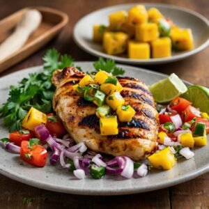 Grilled Chicken with Mango Salsa