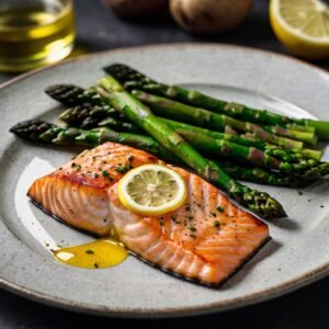 Grilled Salmon with Asparagus