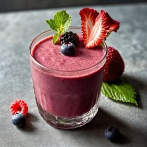 Hibiscus and Berry Smoothie