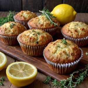 Lemon and Thyme Breakfast Muffins