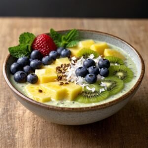 Pineapple and Coconut Smoothie Bowl