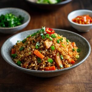 Vegan Kimchi Fried Rice