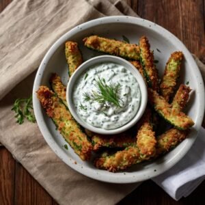 Zucchini Fries with Tzatziki