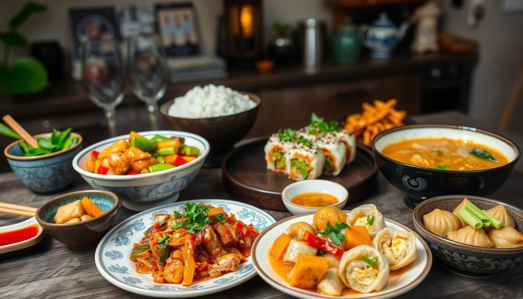 Asian-inspired dishes