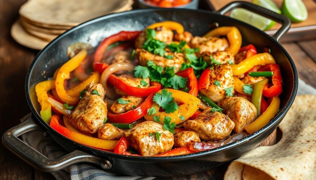 chicken fajitas